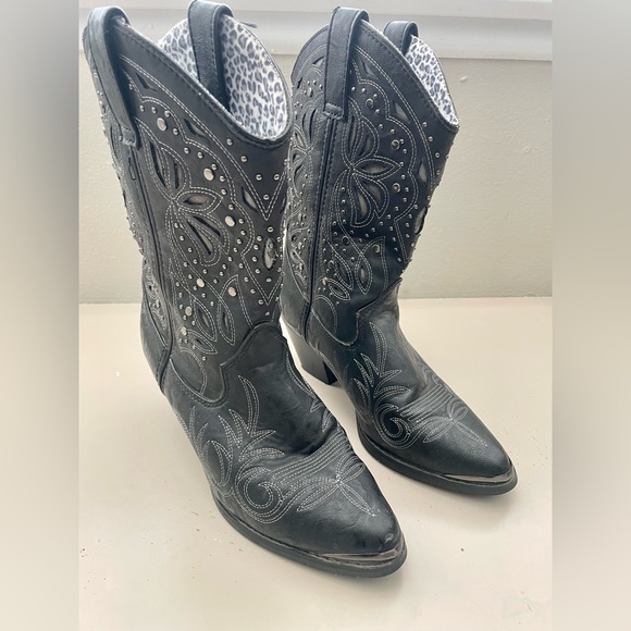 dingo Shoes - Dingo Women’s Annabelle Western Cowboy Boots | Black 8M